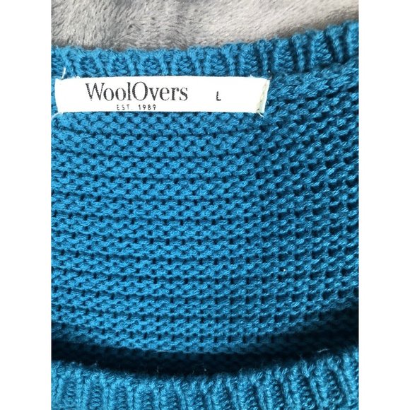 Wool Overs Sweater Woman’s Adult Size Large Blue - Picture 3 of 11